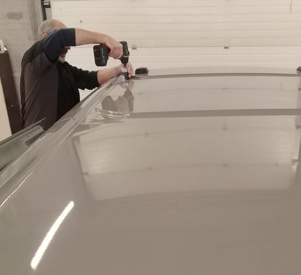 Removing roof bolts from Transit Custom
